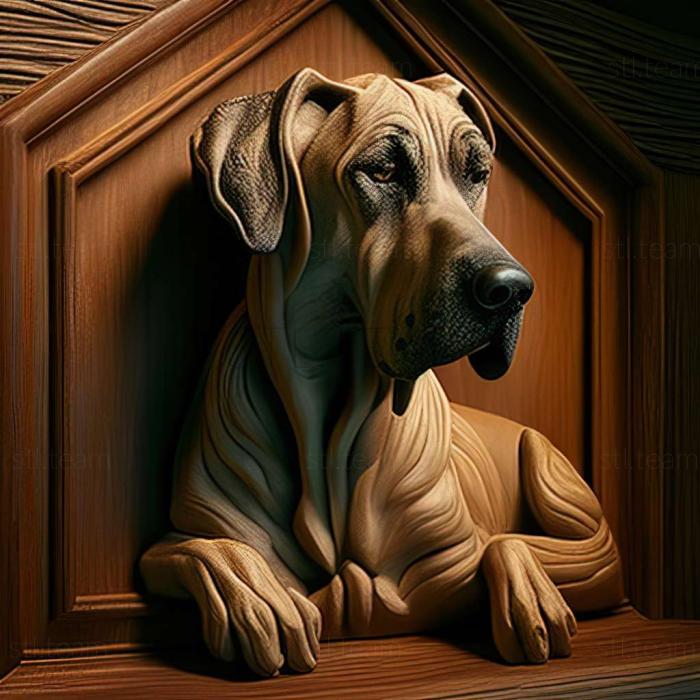 3D model Cuban Great Dane dog (STL)